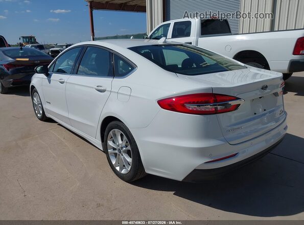 3FA6P0LU6KR211166 2019 FORD FUSION HYBRID White Tył lewy