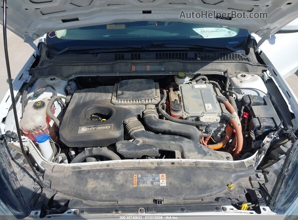 3FA6P0LU6KR211166 2019 FORD FUSION HYBRID White Widok z tyłu