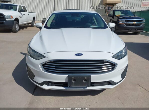 3FA6P0LU6KR211166 2019 FORD FUSION HYBRID White 