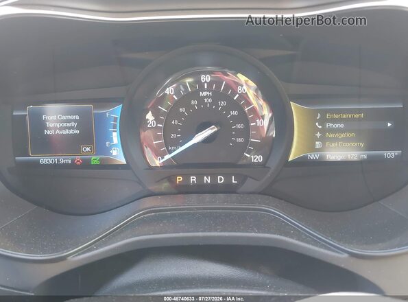 3FA6P0LU6KR211166 2019 FORD FUSION HYBRID White Widok tylnych siedzeń