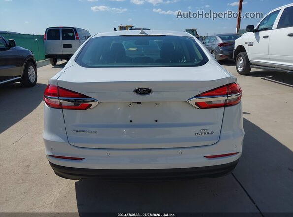 3FA6P0LU6KR211166 2019 FORD FUSION HYBRID White 