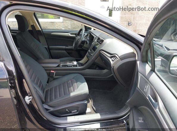 3FA6P0LU6KR226945 2019 FORD FUSION HYBRID Black Widok wnętrza z przodu