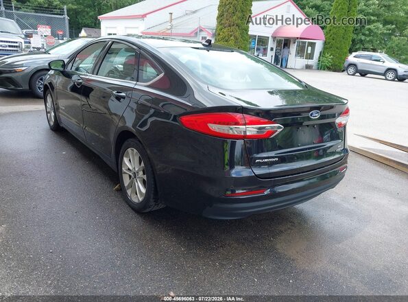 3FA6P0LU6KR226945 2019 FORD FUSION HYBRID Black Tył lewy