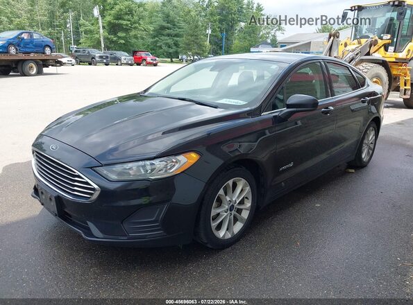 3FA6P0LU6KR226945 2019 FORD FUSION HYBRID Black Widok wnętrza 360 stopni