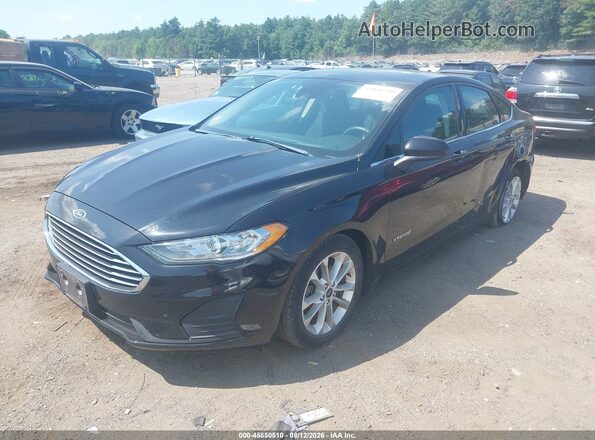 3FA6P0LU6KR262148 2019 FORD FUSION HYBRID Black Передня ліва чверть