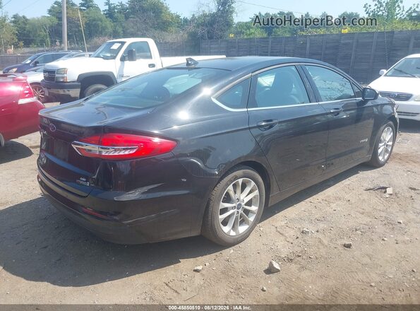 3FA6P0LU6KR262148 2019 FORD FUSION HYBRID Black Задня права чверть
