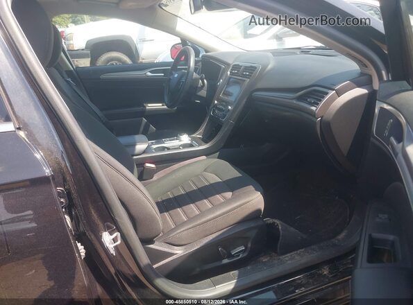 3FA6P0LU6KR262148 2019 FORD FUSION HYBRID Black Вид салону спереду