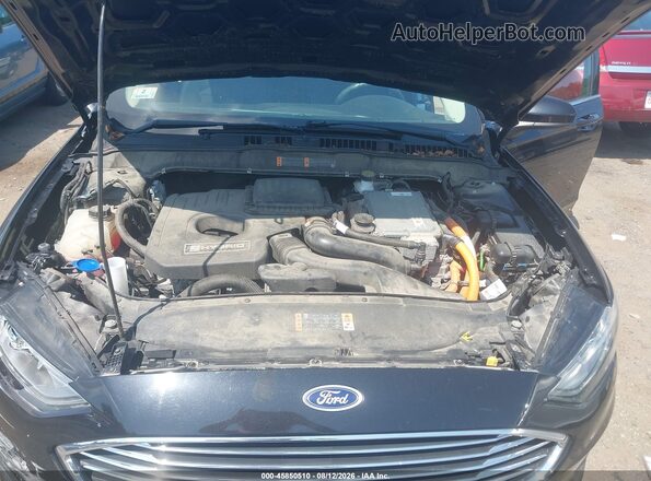 3FA6P0LU6KR262148 2019 FORD FUSION HYBRID Black Вид ззаду