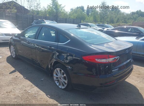 3FA6P0LU6KR262148 2019 FORD FUSION HYBRID Black Задня ліва чверть