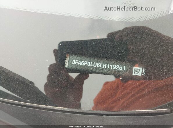 3FA6P0LU6LR119251 2020 FORD FUSION Белый Вид подкапотного пространства