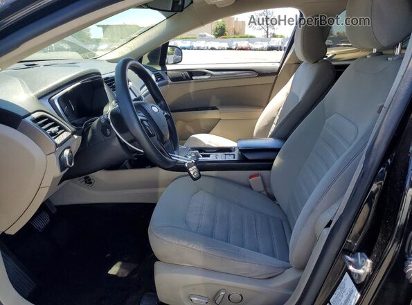 3FA6P0LU6LR191700 2020 FORD FUSION Black Widok wnętrza z przodu