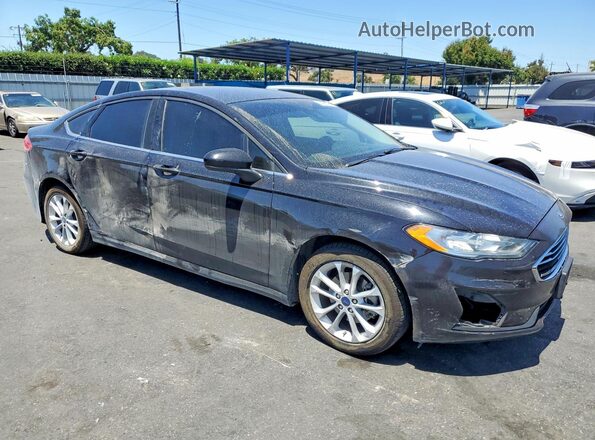 3FA6P0LU6LR191700 2020 FORD FUSION Black Przód prawy