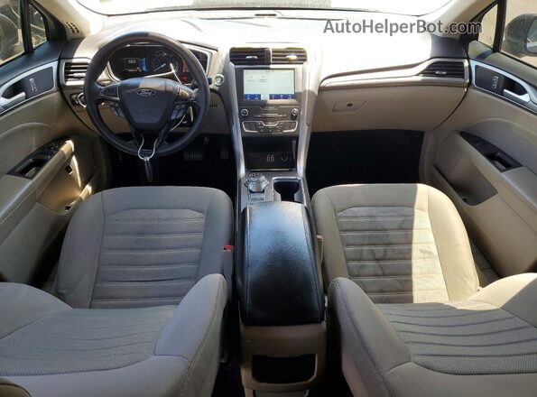 3FA6P0LU6LR191700 2020 FORD FUSION Black Widok deski rozdzielczej