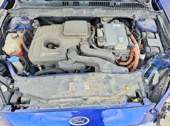 3FA6P0LU7GR388235 2016 FORD FUSION Blue Rear interior view