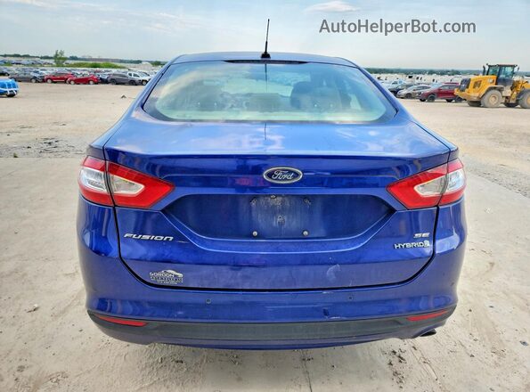 3FA6P0LU7GR388235 2016 FORD FUSION Blue Rear view