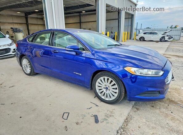 3FA6P0LU7GR388235 2016 FORD FUSION Blue Front right