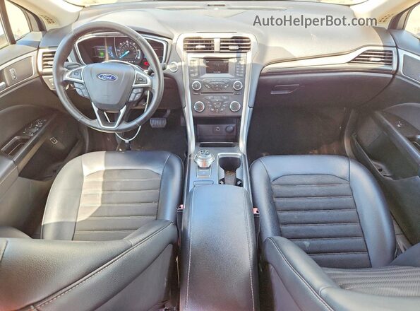 3FA6P0LU7HR278318 2017 FORD FUSION White Вид панелі приладів