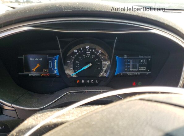 3FA6P0LU7HR348075 2017 FORD FUSION Black Вид щитка приладів