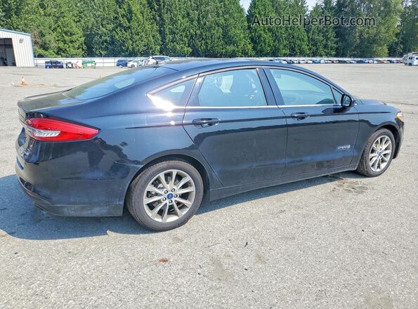 3FA6P0LU7HR348075 2017 FORD FUSION Black Задня права чверть