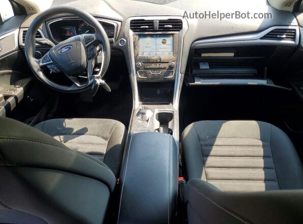 3FA6P0LU7HR348075 2017 FORD FUSION Black Вид панелі приладів