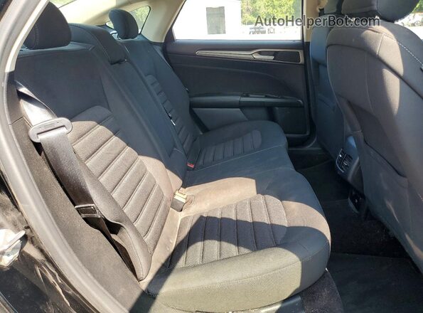 3FA6P0LU7HR348075 2017 FORD FUSION Black Вид задніх сидінь