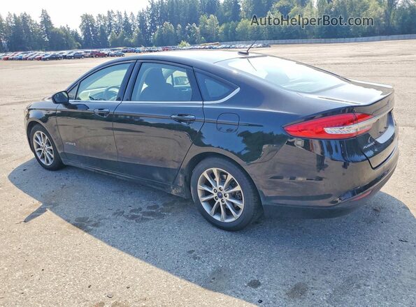 3FA6P0LU7HR348075 2017 FORD FUSION Black Задня ліва чверть