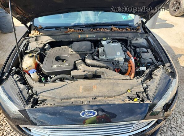 3FA6P0LU7JR141367 2018 FORD FUSION Черный Вид задней части салона