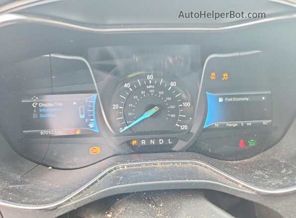 3FA6P0LU7JR141367 2018 FORD FUSION Черный Вид щитка приборов