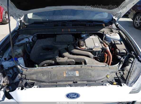 3FA6P0LU7JR170304 2018 FORD FUSION HYBRID White Vista trasera