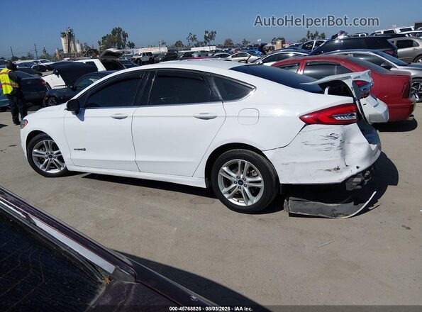 3FA6P0LU7JR170304 2018 FORD FUSION HYBRID White Vista interior de 360 grados