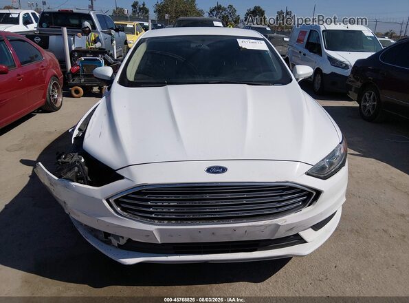 3FA6P0LU7JR170304 2018 FORD FUSION HYBRID White Vista del cuadro de instrumentos