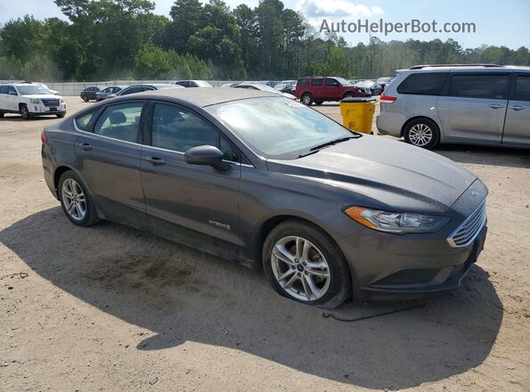 3FA6P0LU7JR192805 2018 FORD FUSION Серый Передняя правая четверть