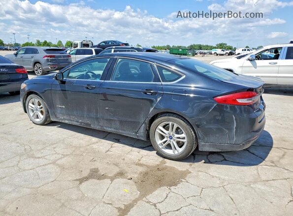 3FA6P0LU7JR226922 2018 FORD FUSION Black Tył lewy
