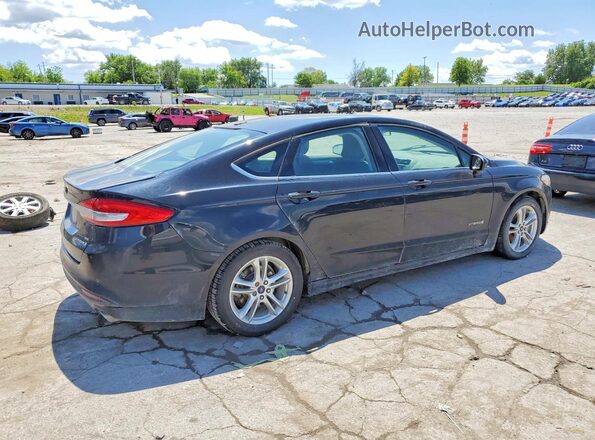 3FA6P0LU7JR226922 2018 FORD FUSION Black Tył prawy