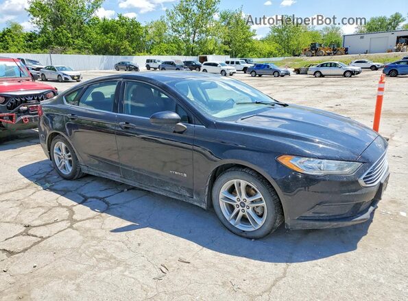 3FA6P0LU7JR226922 2018 FORD FUSION Black Przód prawy