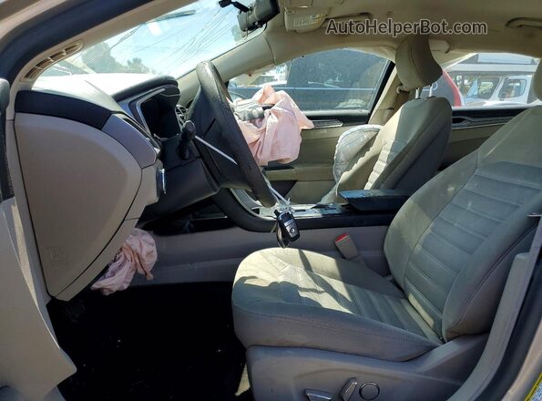 3FA6P0LU7JR257149 2018 FORD FUSION Beige Vista interior delantera