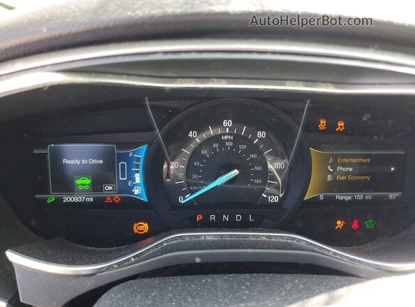 3FA6P0LU7JR257149 2018 FORD FUSION Beige Vista del cuadro de instrumentos