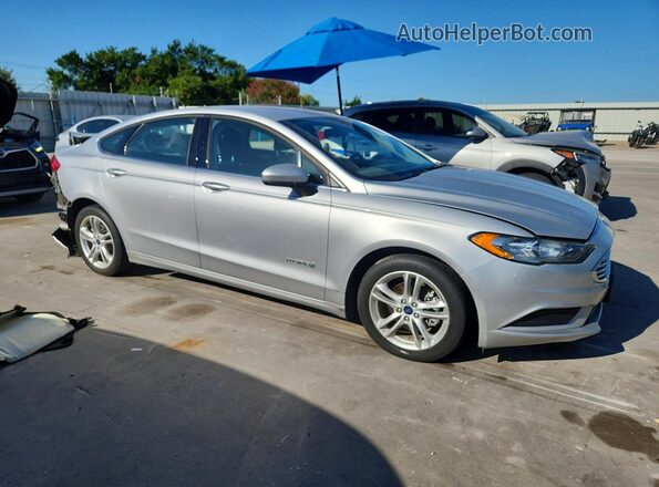 3FA6P0LU7JR274775 2018 FORD FUSION Серебряный Передняя правая четверть