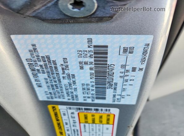 3FA6P0LU7JR274775 2018 FORD FUSION Серебряный Вид подкапотного пространства