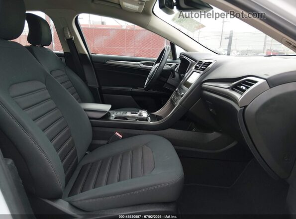 3FA6P0LU7KR190828 2019 FORD FUSION HYBRID White Front interior view
