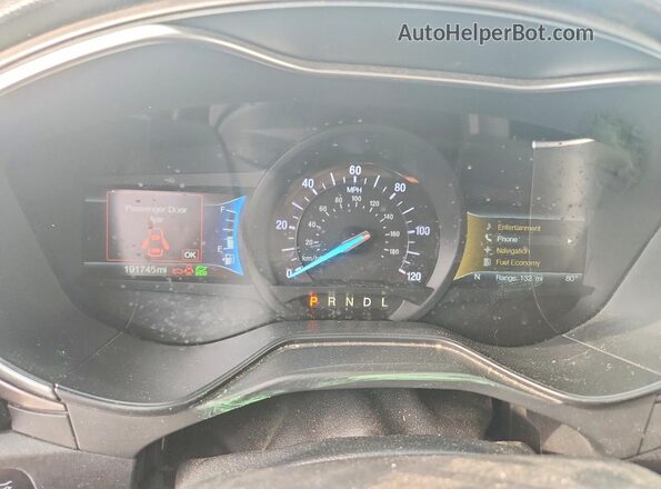 3FA6P0LU7KR207501 2019 FORD FUSION Black ხელსაწყოთა პანელის ხედი