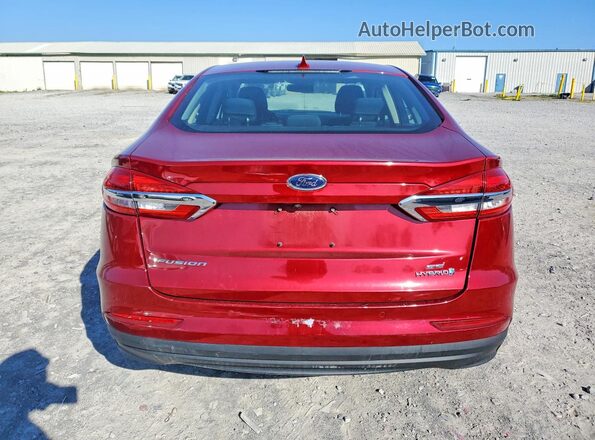 3FA6P0LU7KR220491 2019 FORD FUSION Red Rear view
