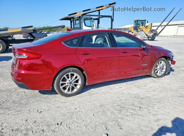 3FA6P0LU7KR220491 2019 FORD FUSION Red Rear right