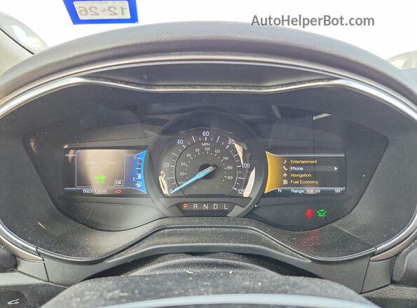 3FA6P0LU7LR151058 2020 FORD FUSION Gray Widok zestawu wskaźników