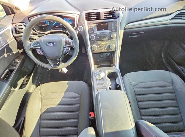 3FA6P0LU8HR245733 2017 FORD FUSION Black წინა პანელის ხედი
