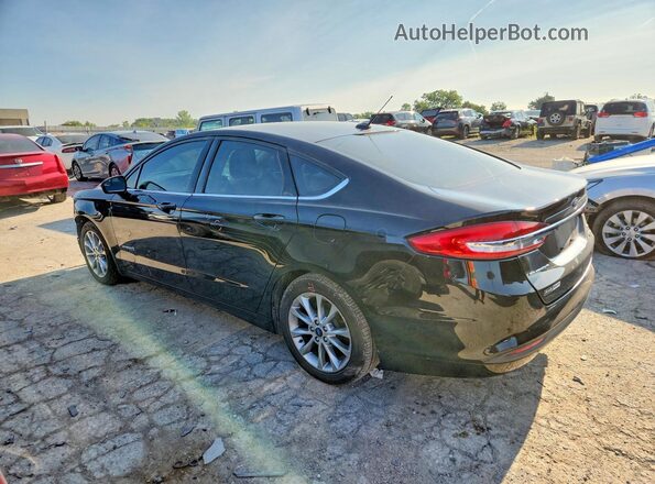 3FA6P0LU8HR245733 2017 FORD FUSION Black უკანა მარცხენა