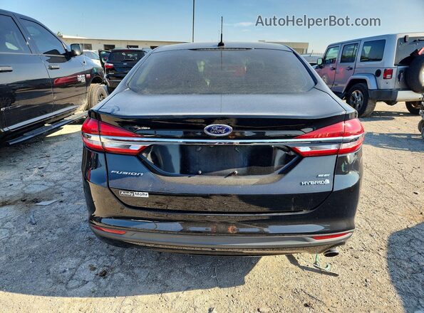 3FA6P0LU8HR245733 2017 FORD FUSION Black უკანა ხედი