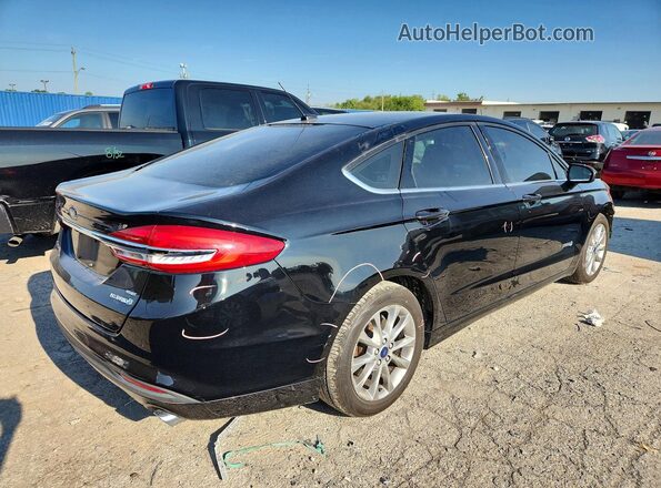 3FA6P0LU8HR245733 2017 FORD FUSION Black უკანა მარჯვენა