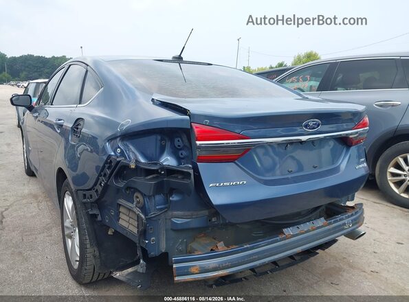3FA6P0LU8JR147582 2018 FORD FUSION HYBRID Синий Вид спереди