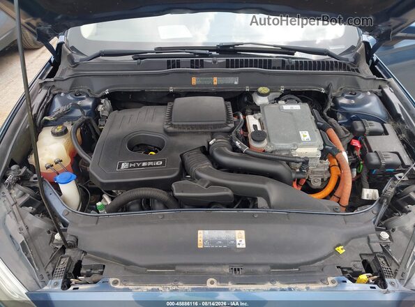 3FA6P0LU8JR147582 2018 FORD FUSION HYBRID Синий Вид сзади